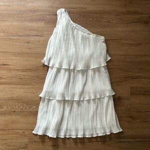 One shoulder white dress. Worn once